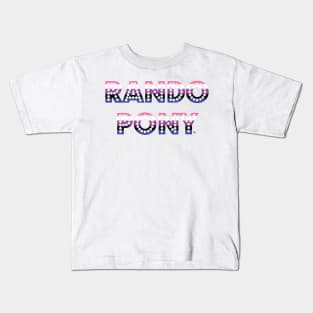 RandoPonyTM Marquee Genderfluid Genderflexibility Gradient Kids T-Shirt